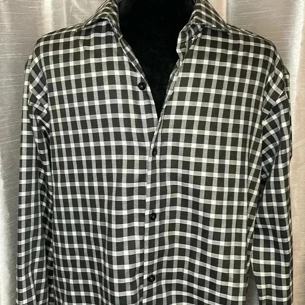 Forsythe of Canada Checkered Long Sleeve Button Down Shirt NWT Men’s Medium